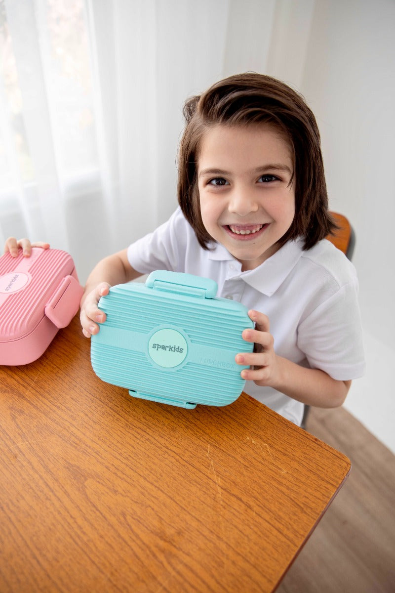 Sparkids eco friendly blue lunch box