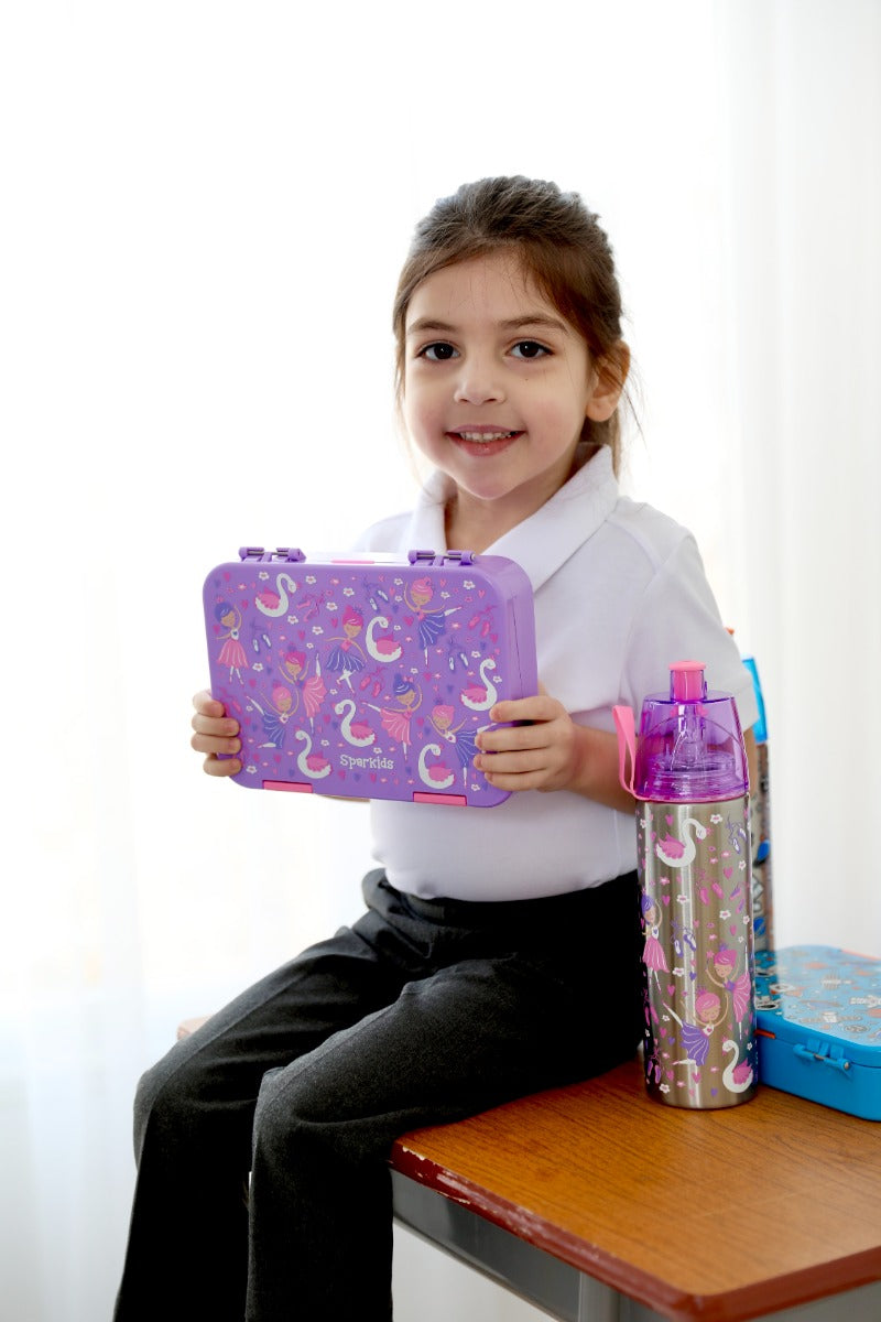 SPARKIDS - LUNCH BOX 4COMPARTMENT- BALLERINA