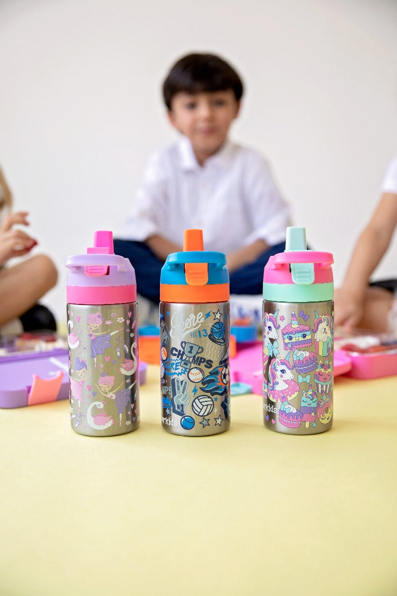 SPARKIDS - BASKETBALL STEEL WATER BOTTLE - 300 ml