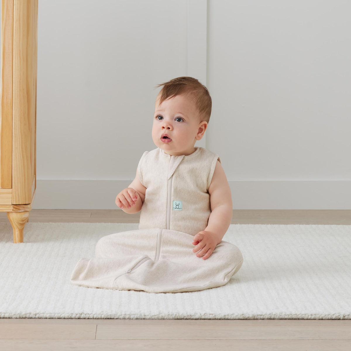Ergo pouch Jersey Sleeping Bag tog 1 Oatmeal Marle 3-12 months