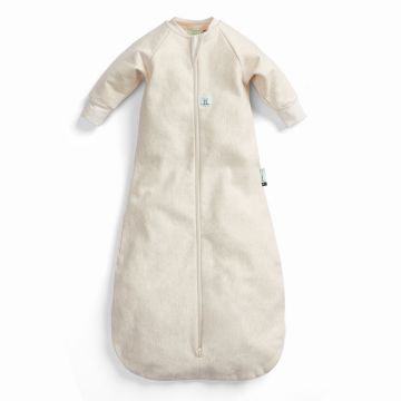 Ergo pouch Jersey Sleeping Bag with Sleeves tog 1 Oatmeal Marle 3-12 months