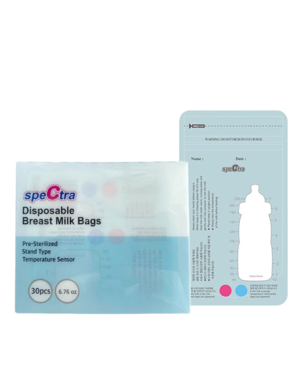 Spectra Pre-Sterilized Milk Storage zipper bag  temp sensing  (Pack of 30)