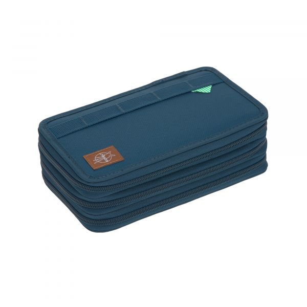 Lassig School Triple Pencil Case Unique - Navy Blue