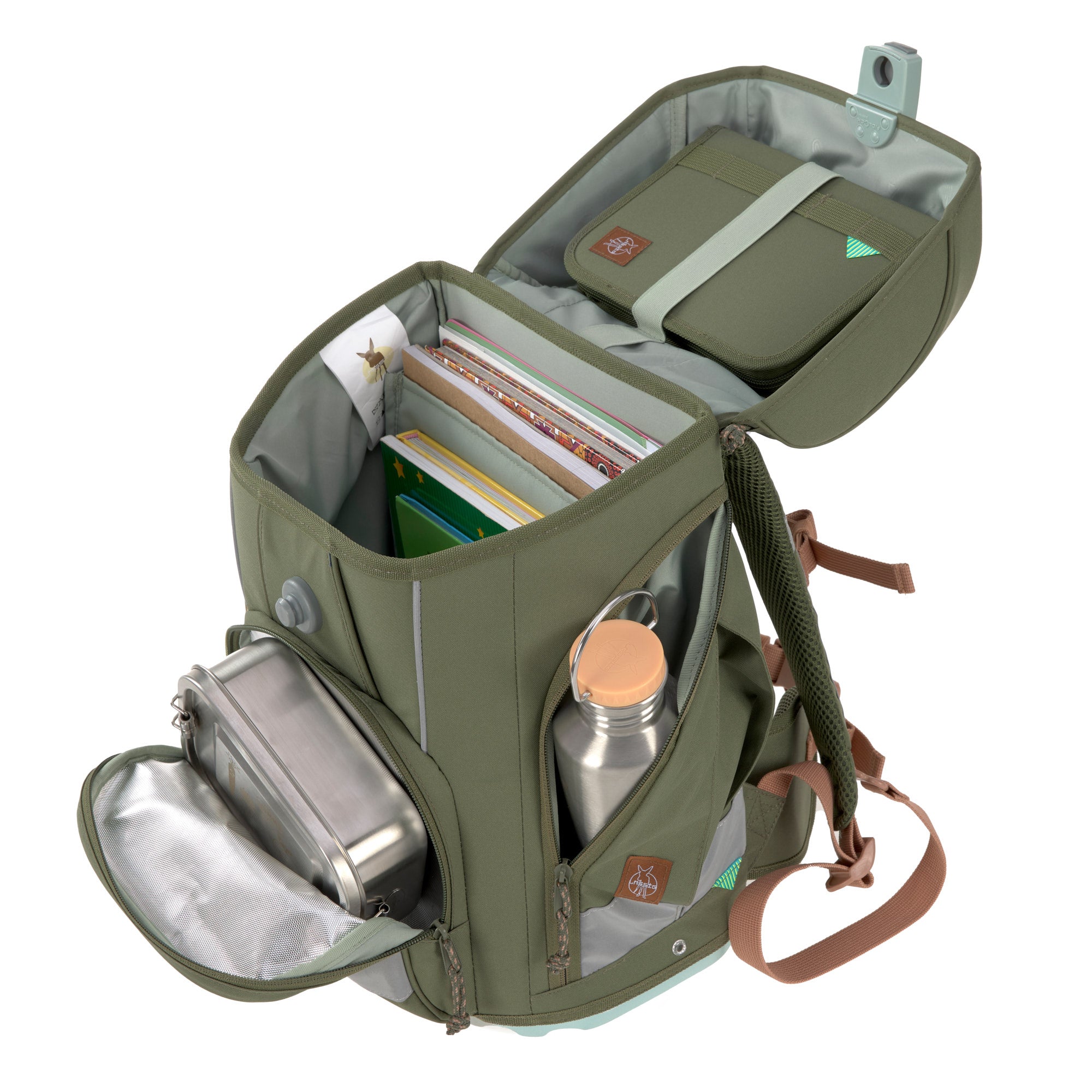 Lassig School Set Boxy Unique - Olive