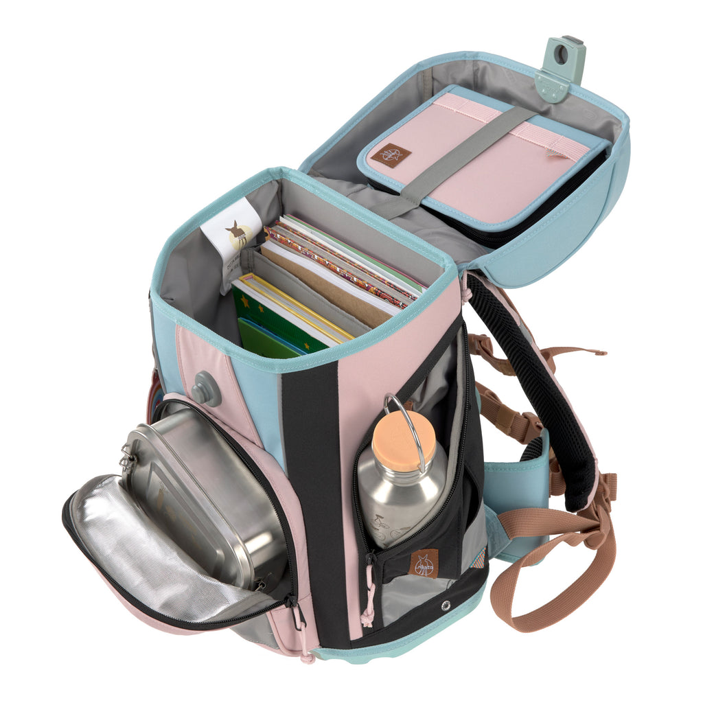 Lassig School Set Boxy Unique - rose/ blue/ black