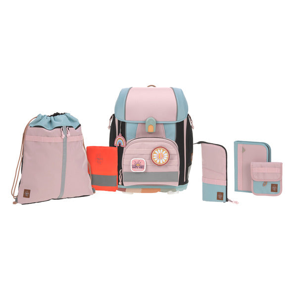 Lassig School Set Boxy Unique - rose/ blue/ black