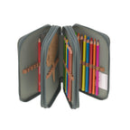 Lassig School Triple Pencil Case Unique - Green