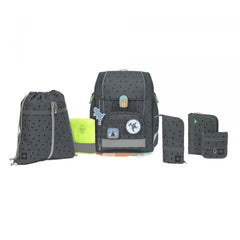 Lassig School Set Boxy Unique - Speckles anthracite