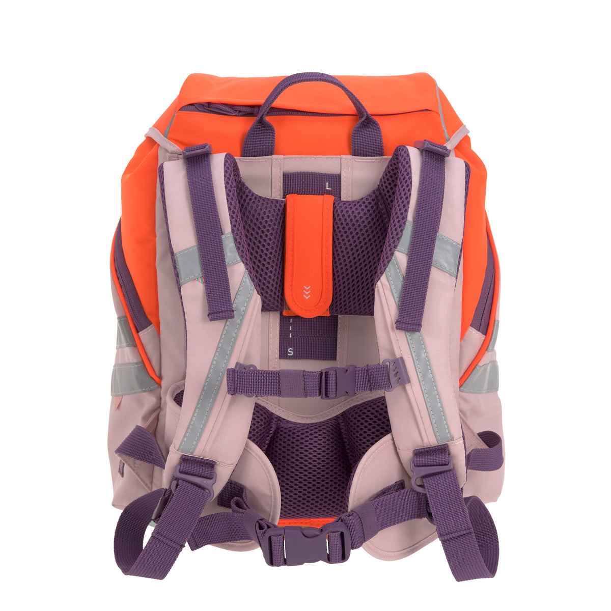Lassig Flexy School Backpack Set | School Bag For Beginner| Rose/Neon-Orange