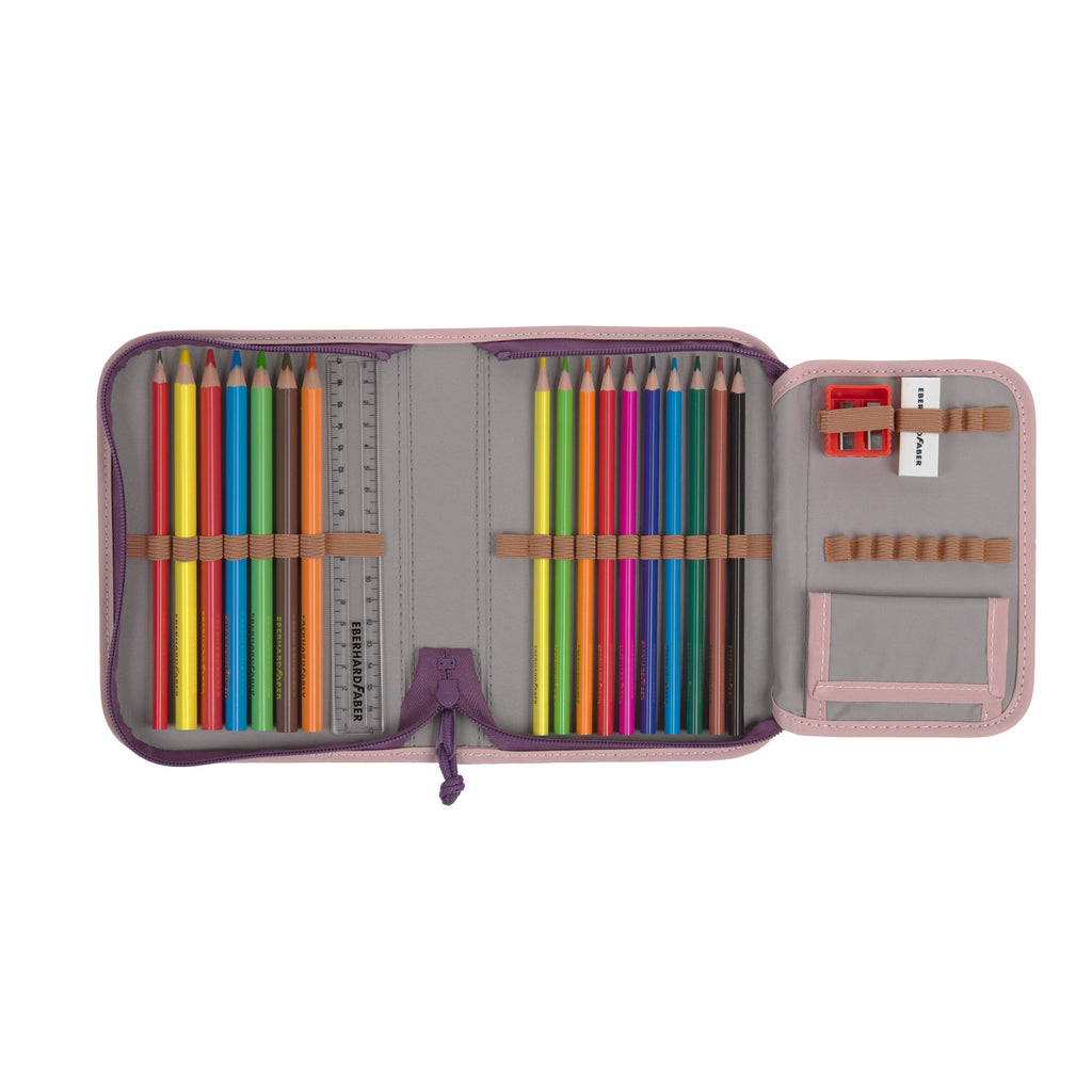 Lassig Flexy School Backpack Set | School Bag For Beginner| Rose/Neon-Orange
