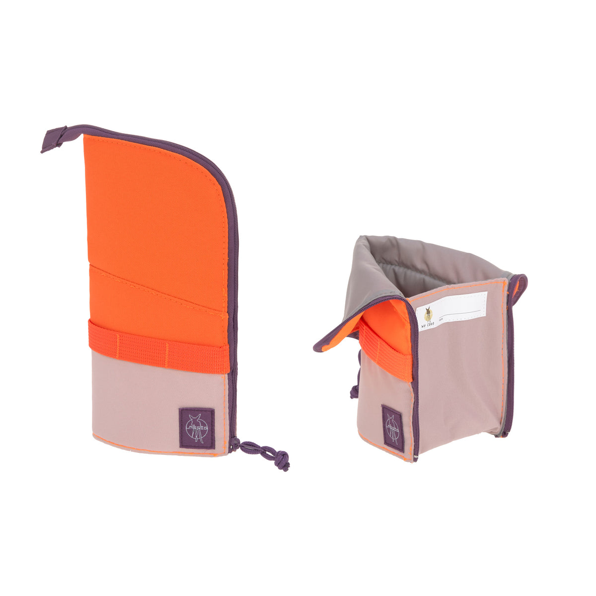 Lassig Flexy School Backpack Set | School Bag For Beginner| Rose/Neon-Orange