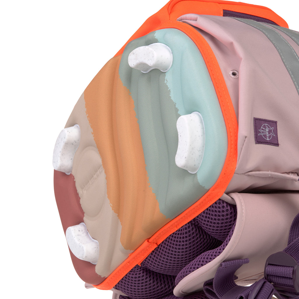 Lassig Flexy School Backpack Set | School Bag For Beginner| Rose/Neon-Orange