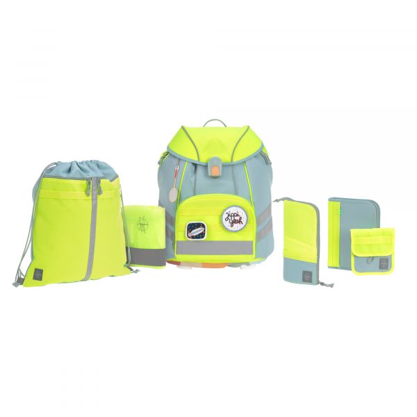 Lassig School Set Flexy Unique Beginner - blue/neon-yellow