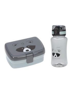 Lassig Lunch Set About Friends (Lunchbox + Drinking Bottle) - Racoon