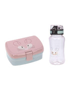 Lassig Lunch Set About Friends (Lunchbox + Drinking Bottle) Chinchilla - without straw