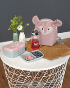 Lassig Lunch Set About Friends (Lunchbox + Drinking Bottle) Chinchilla - without straw