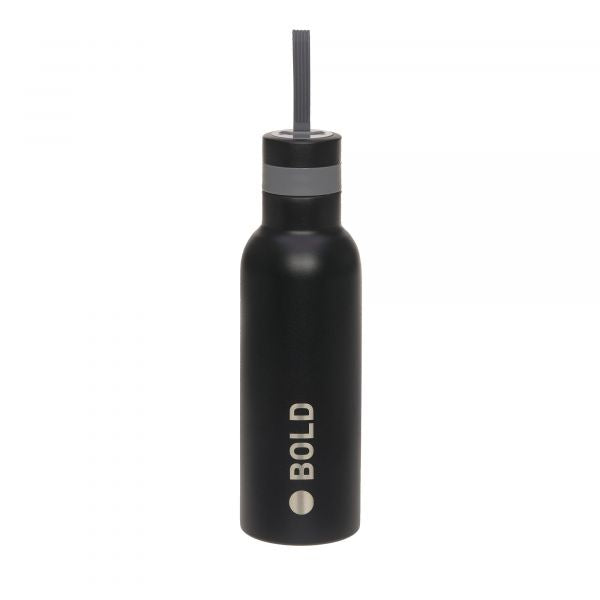 Lassig School Bottle Stainless Steel Bold black