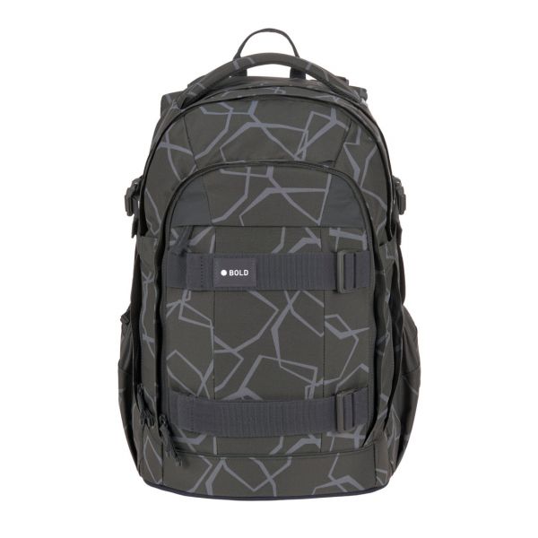Lassig School Backpack Origin Bold - Edges grey