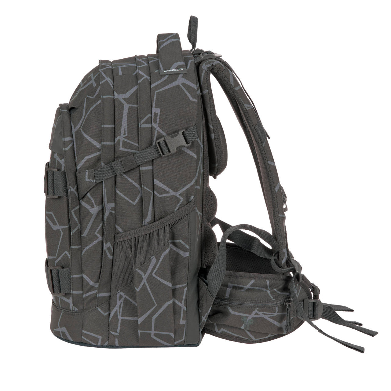Lassig School Backpack Origin Bold - Edges grey