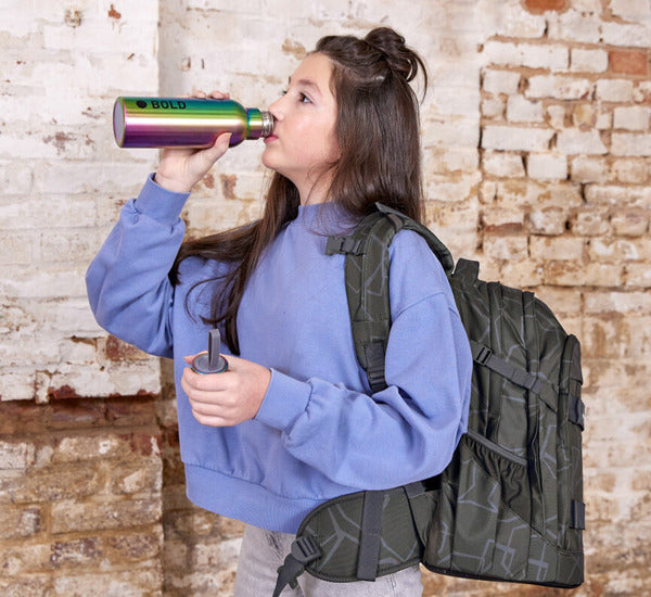 Lassig School Backpack Origin Bold - Edges grey