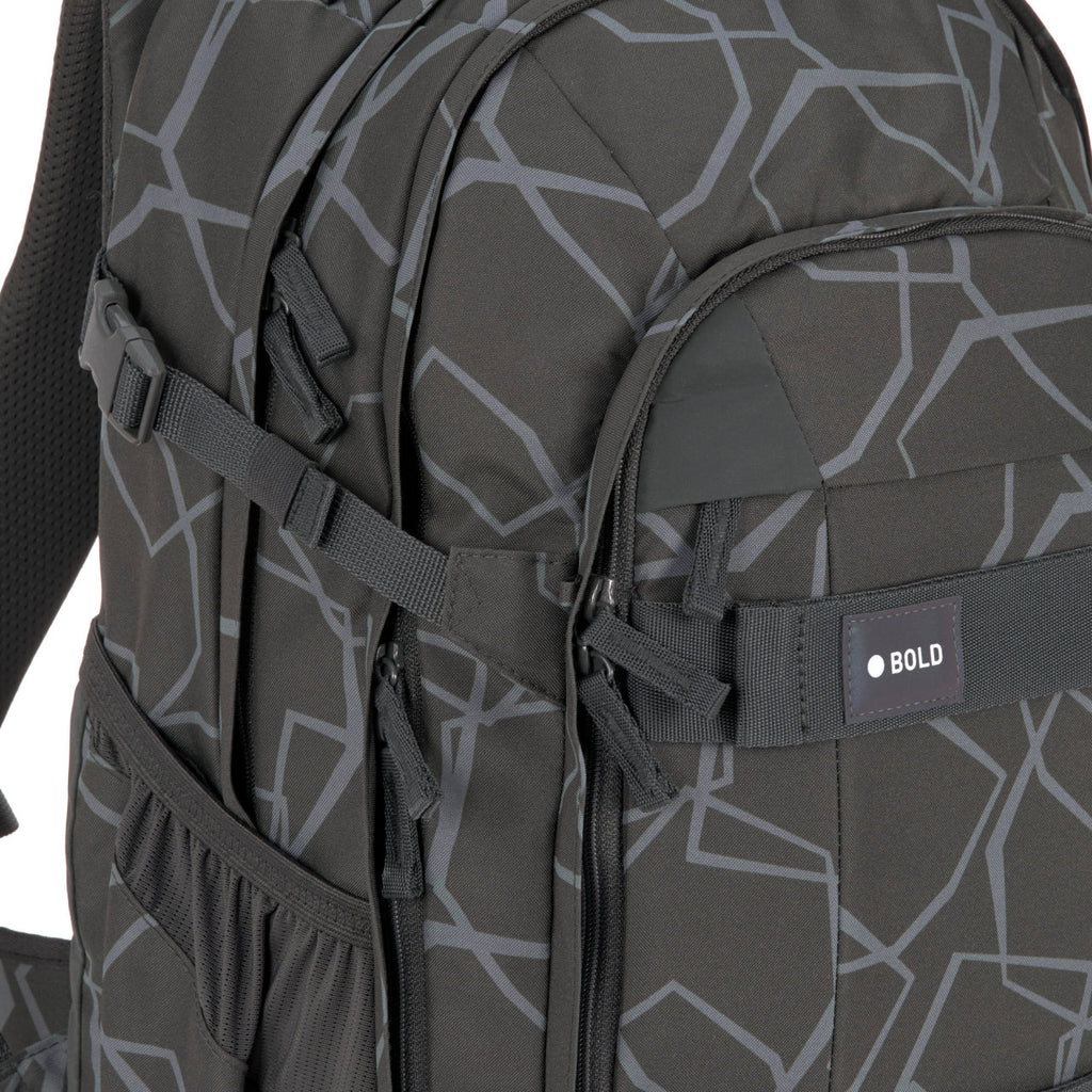 Lassig School Backpack Origin Bold - Edges grey