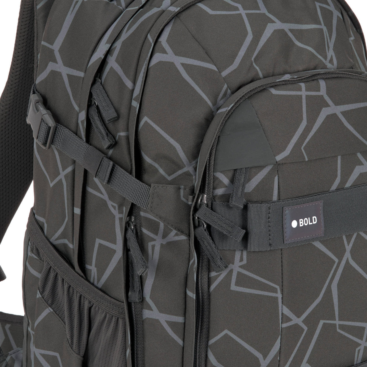Lassig School Backpack Origin Bold - Edges grey