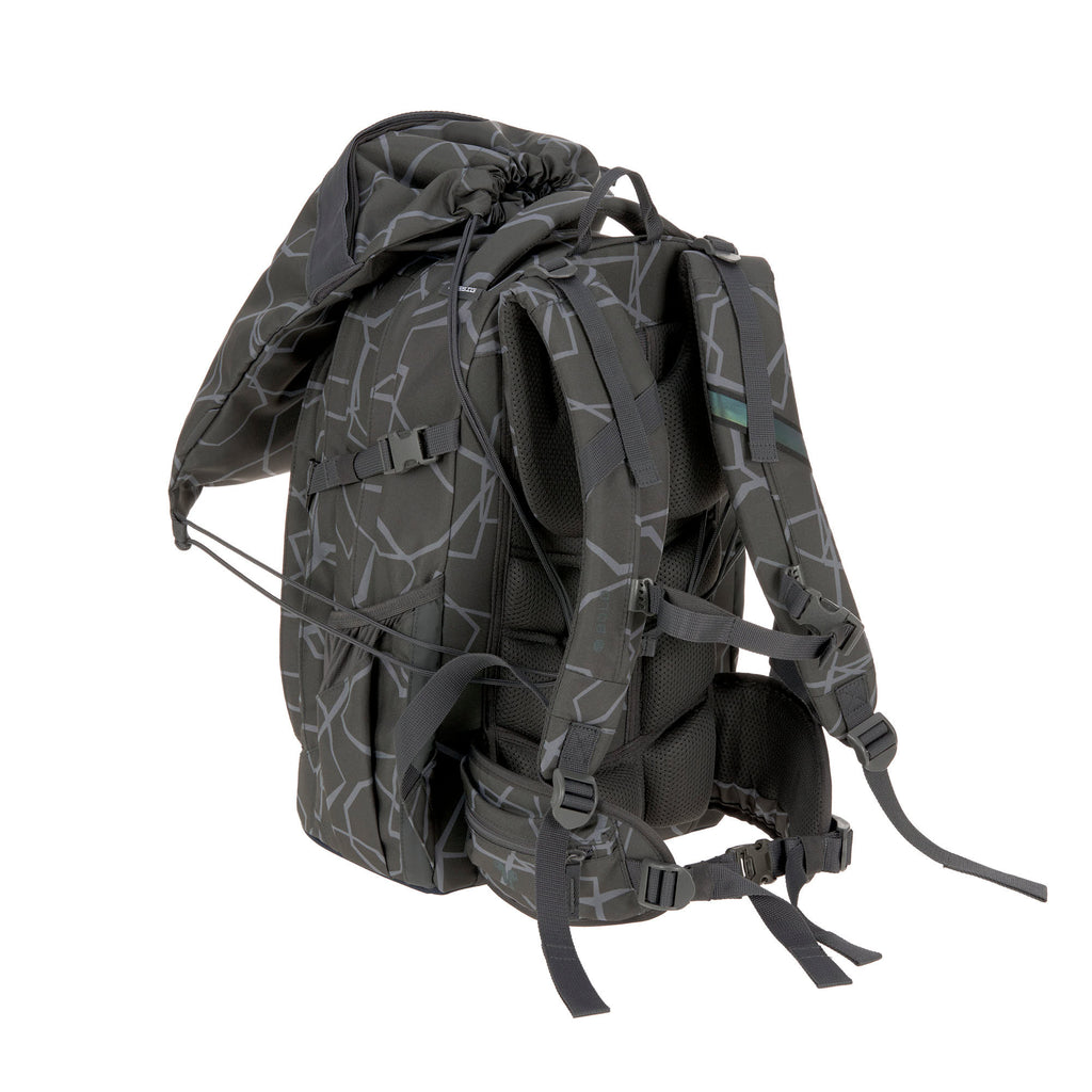 Lassig School String Bag Bold - Edges Grey