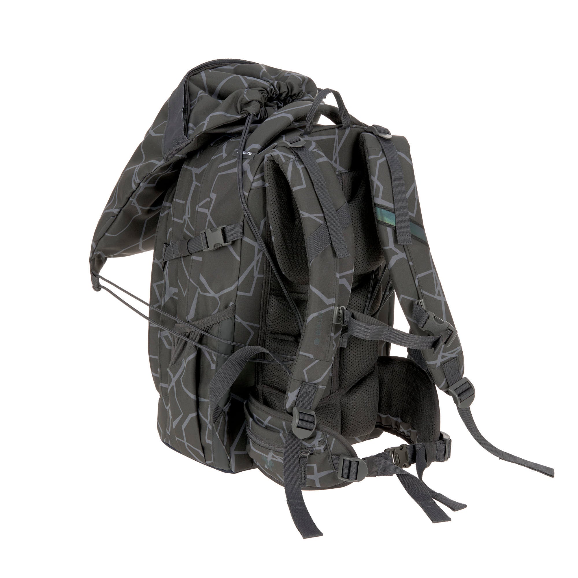 Lassig School String Bag Bold - Edges Grey
