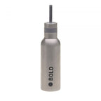 Lassig School Bottle Stainless Steel Bold Silver - without straw