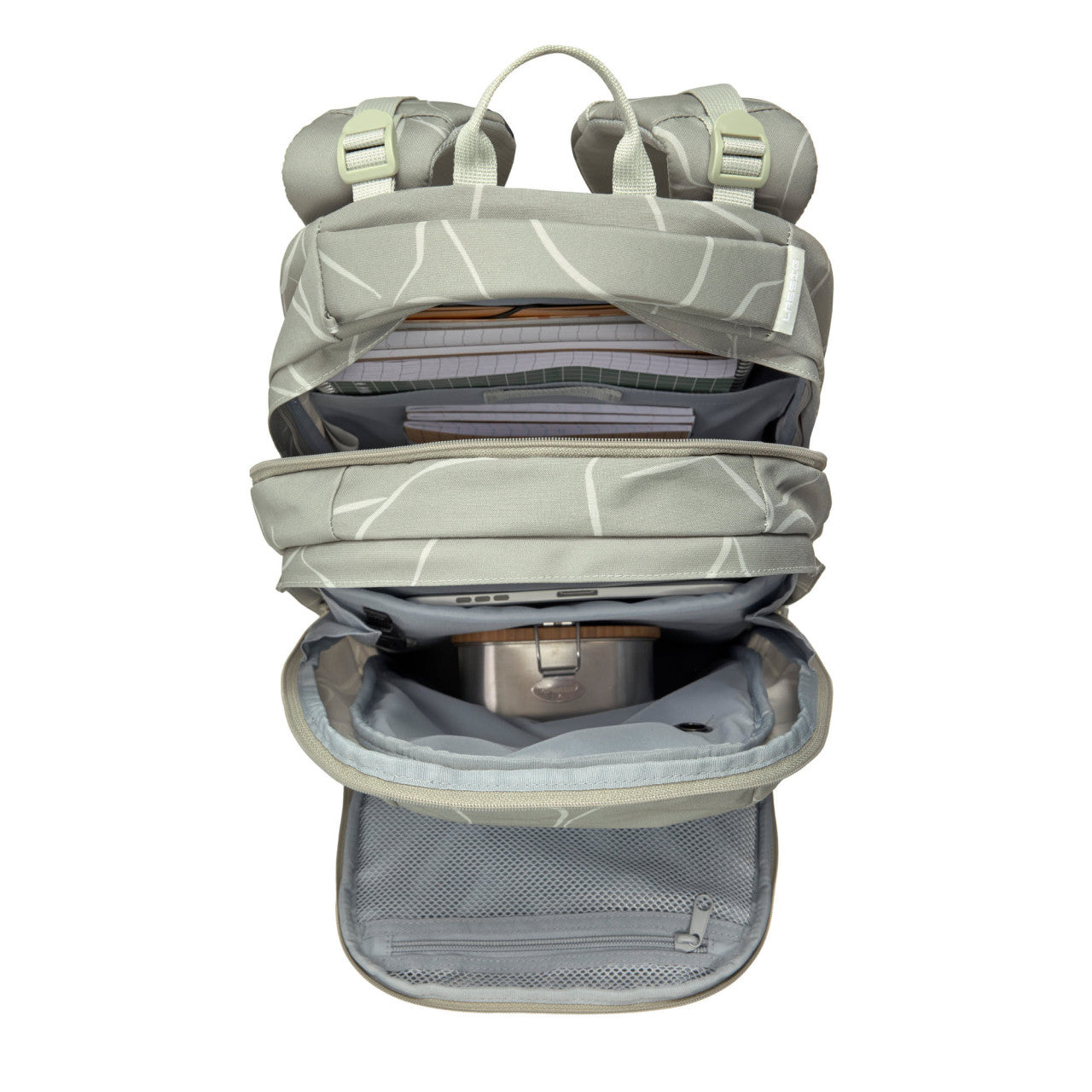 Lassig School Backpack Origin Bold - Curve sage