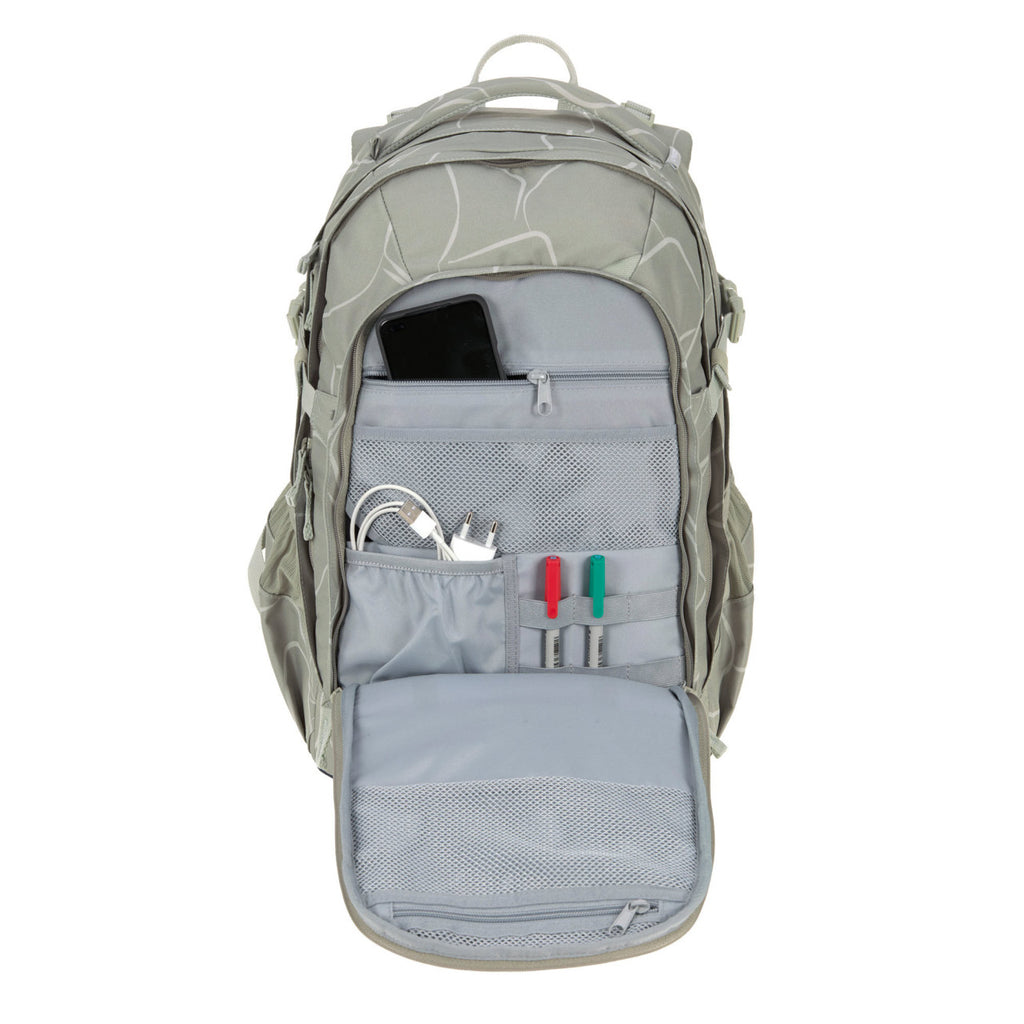 Lassig School Backpack Origin Bold - Curve sage