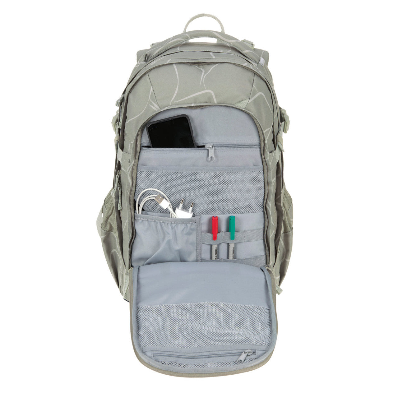 Lassig School Backpack Origin Bold - Curve sage
