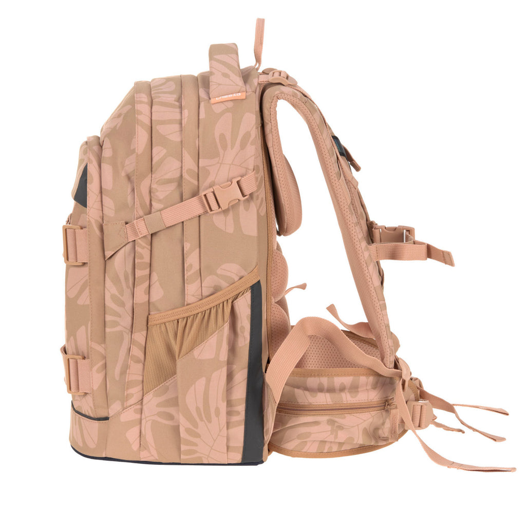 Lassig School Backpack Origin Bold - Leaves caramel