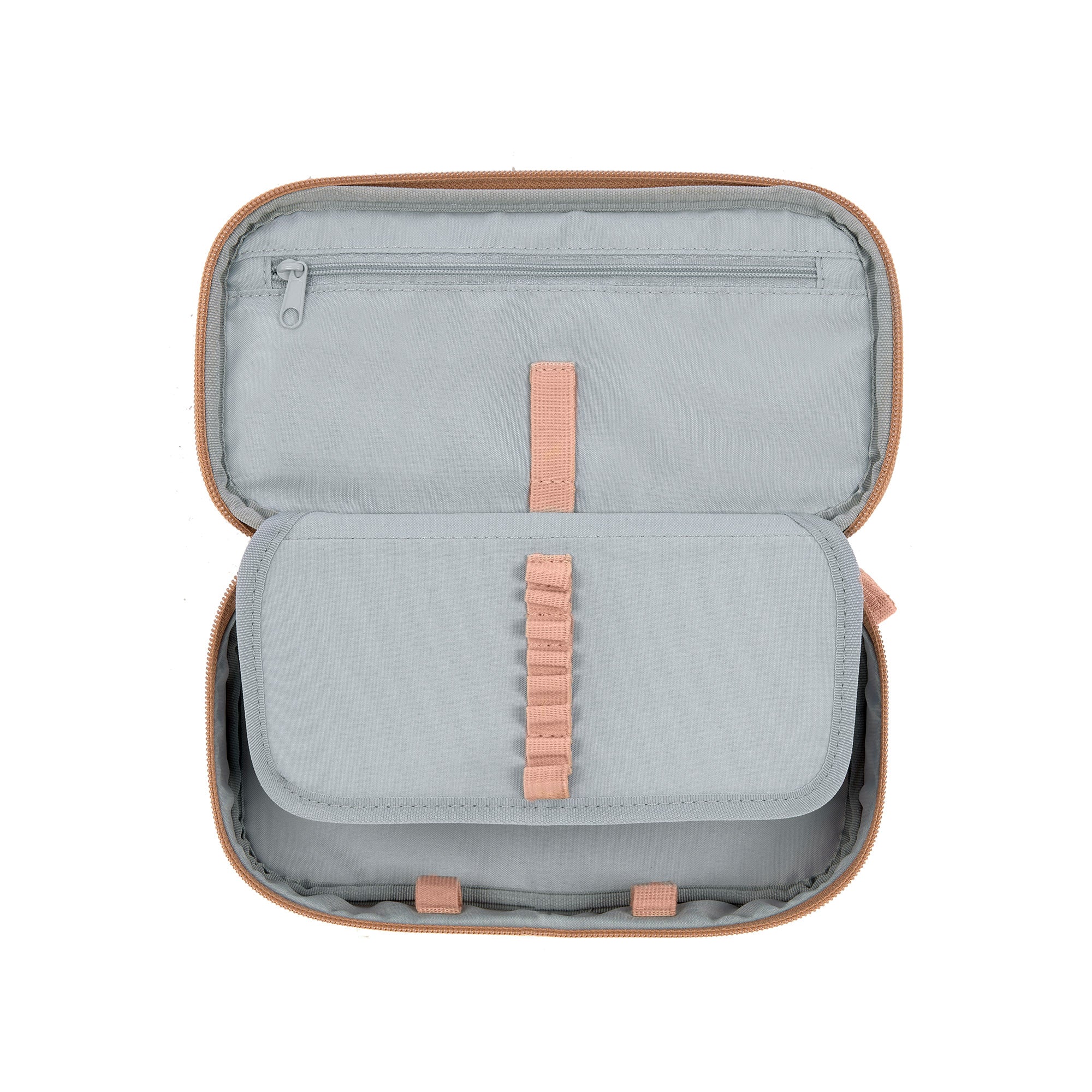 Lassig School Spacy Pencil Case Bold - Leaves caramel