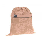 Lassig School String Bag Bold - Leaves caramel