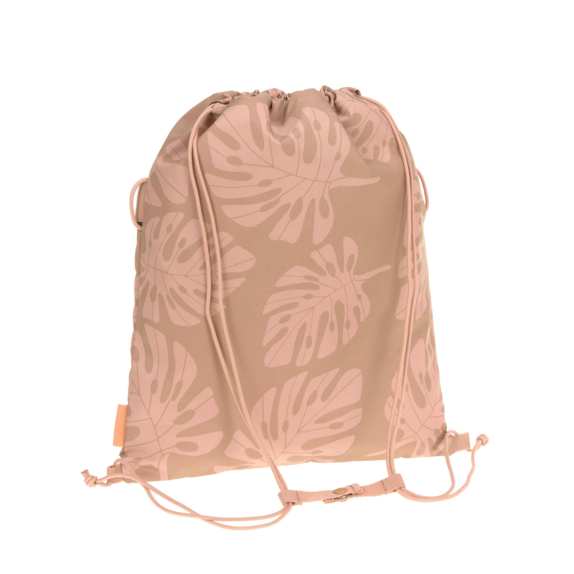 Lassig School String Bag Bold - Leaves caramel