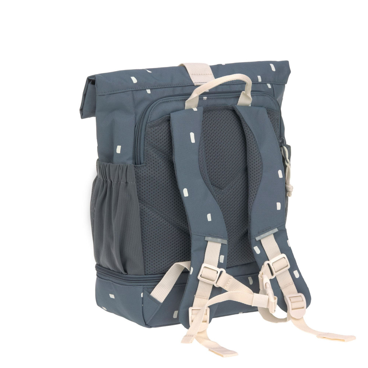 Lassig Mini Rolltop Backpack - Happy Prints midnight blue