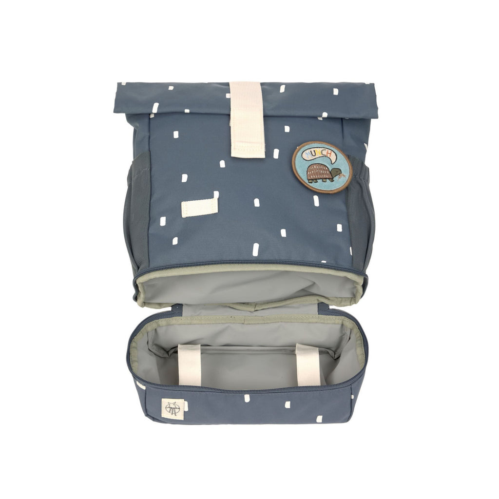 Lassig Mini Rolltop Backpack - Happy Prints midnight blue