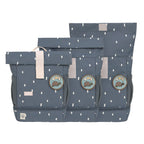 Lassig Mini Rolltop Backpack - Happy Prints midnight blue