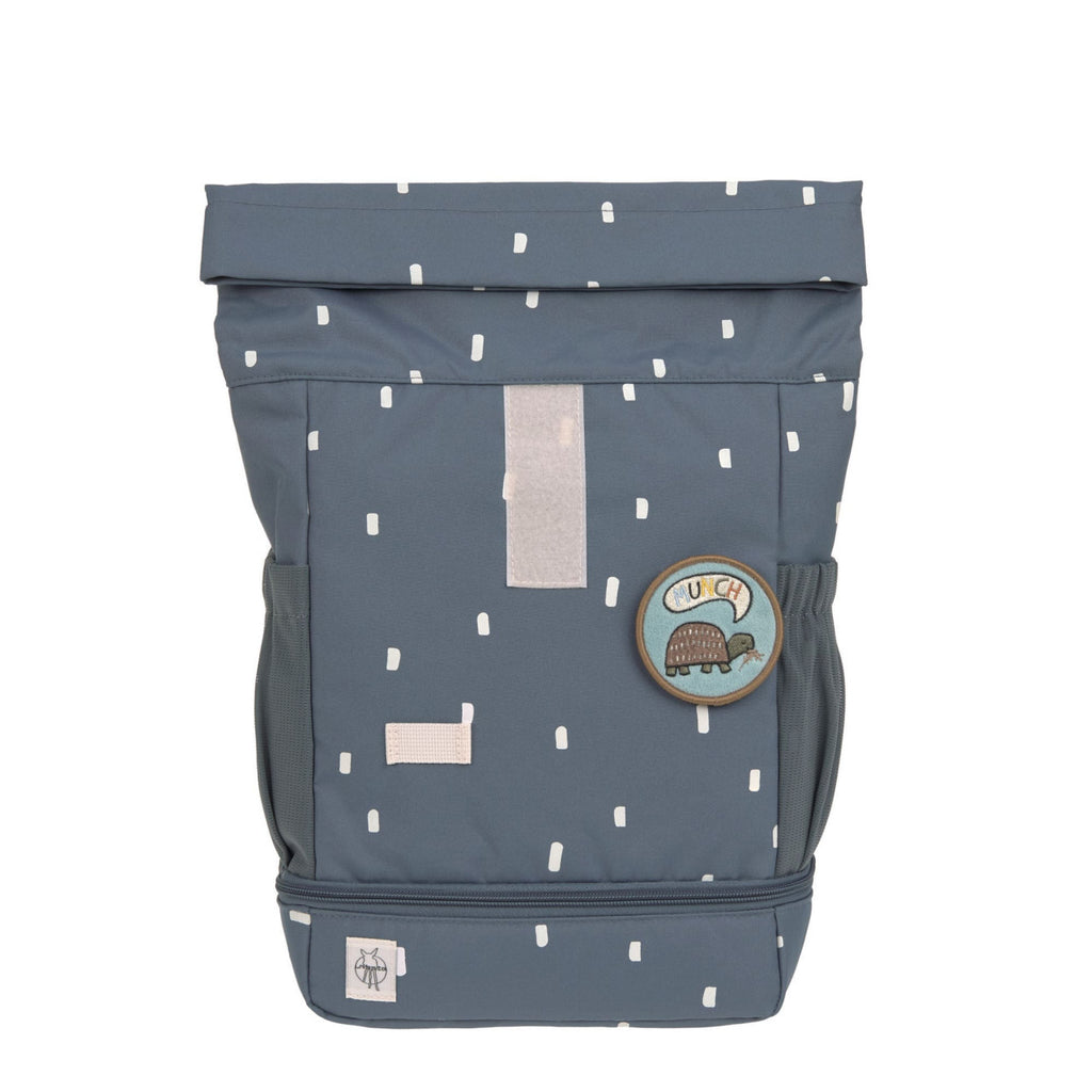 Lassig Mini Rolltop Backpack - Happy Prints midnight blue