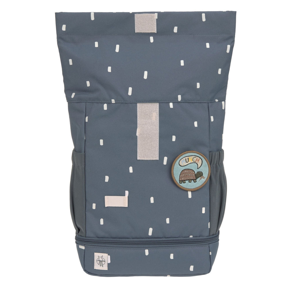 Lassig Mini Rolltop Backpack - Happy Prints midnight blue
