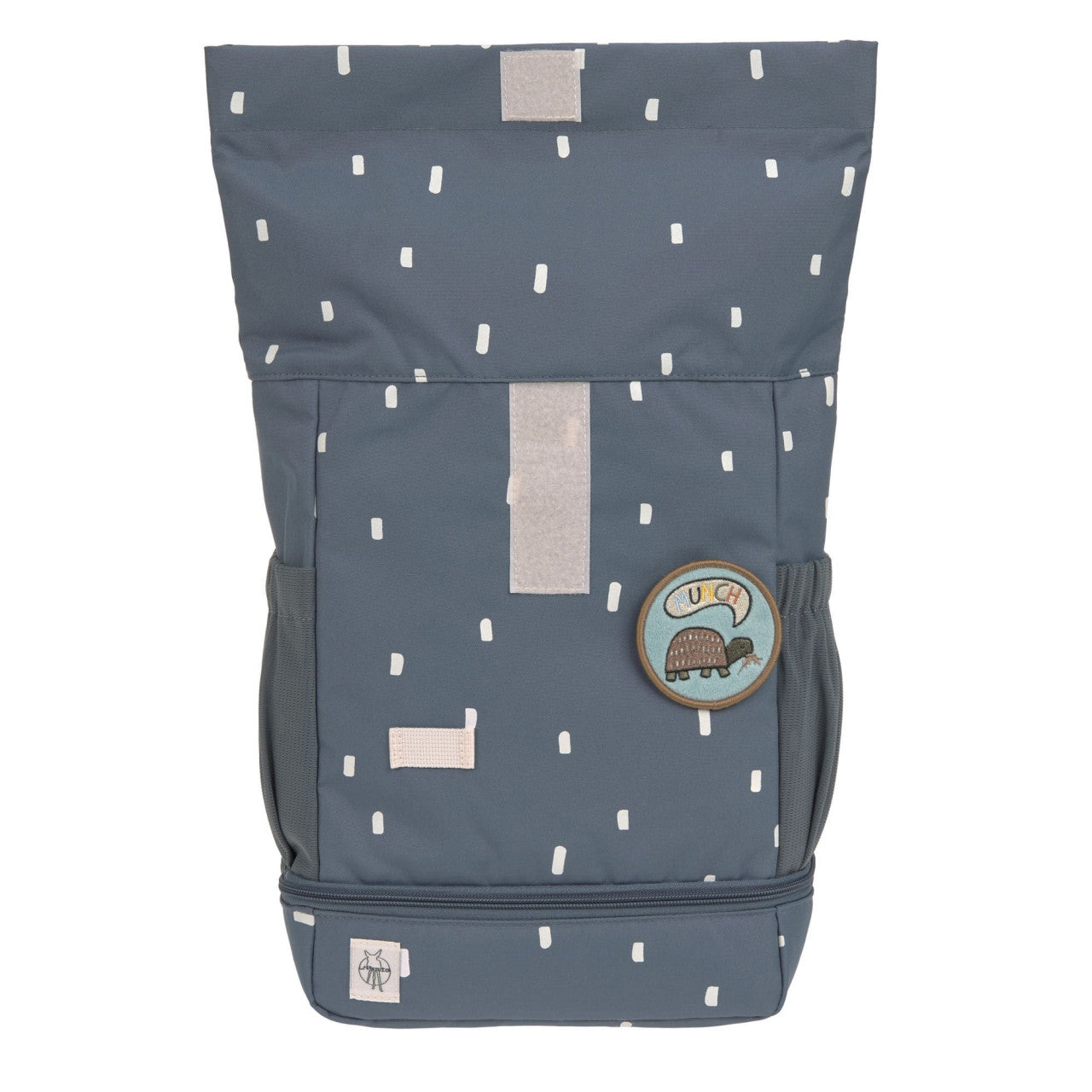 Lassig Mini Rolltop Backpack - Happy Prints midnight blue