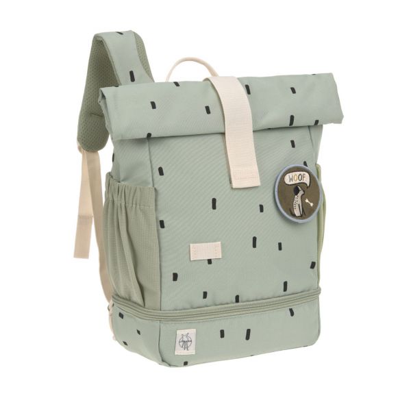 Lassig Mini Rolltop Backpack - Happy Prints light olive