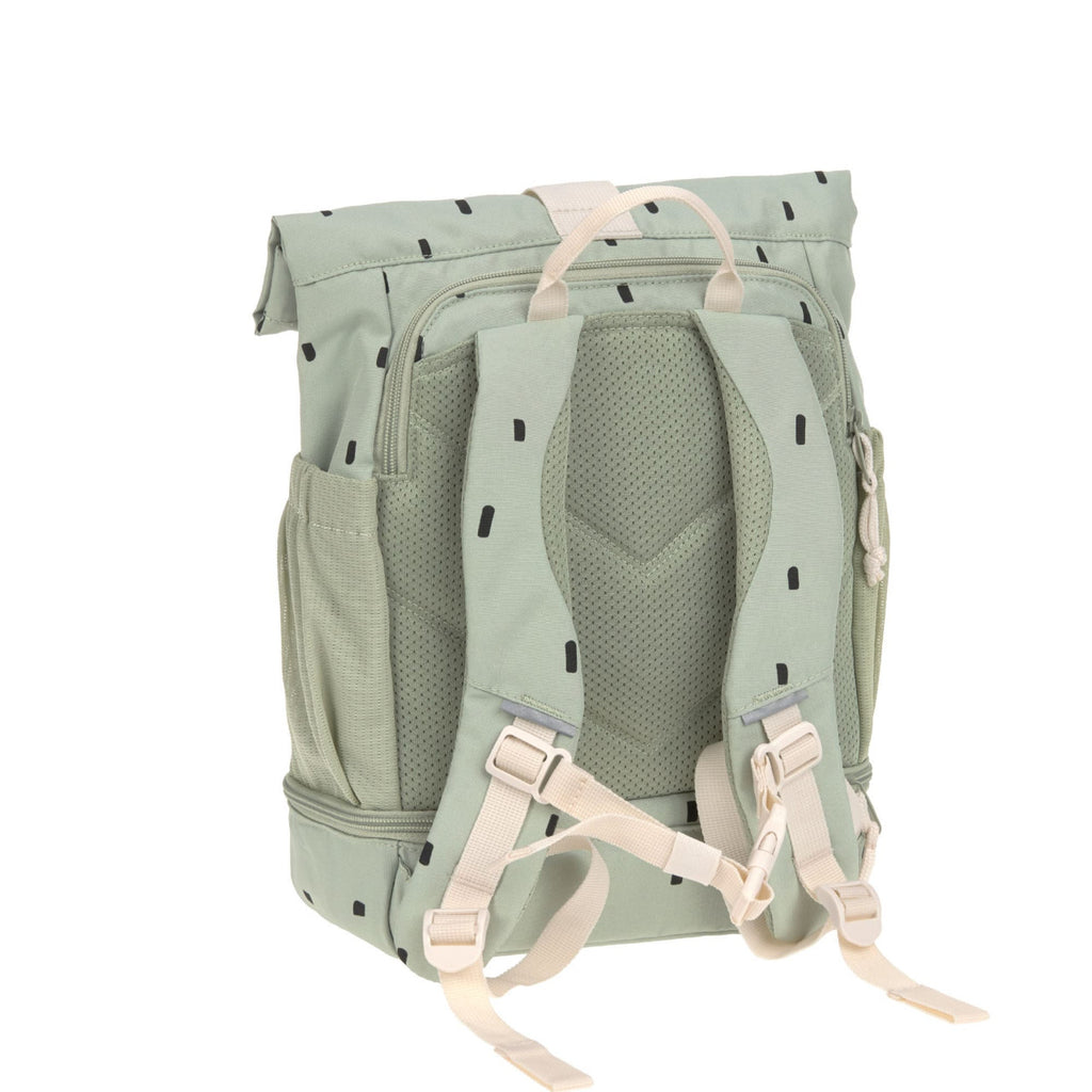 Lassig Mini Rolltop Backpack - Happy Prints light olive