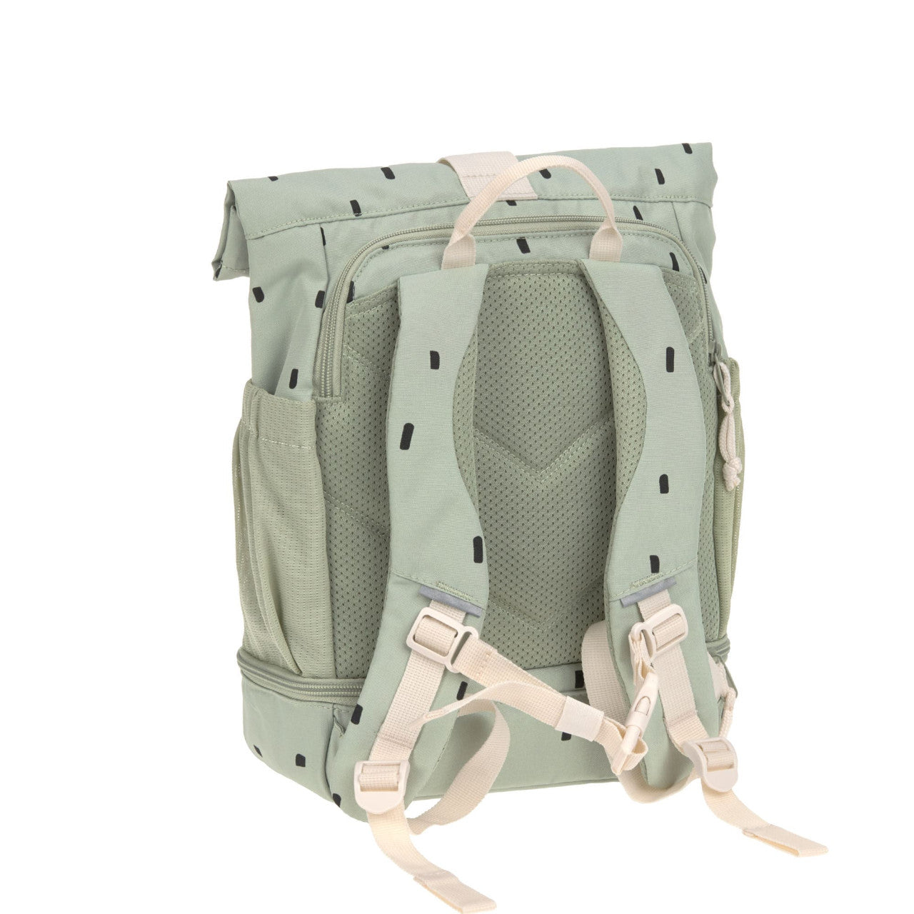 Lassig Mini Rolltop Backpack - Happy Prints light olive