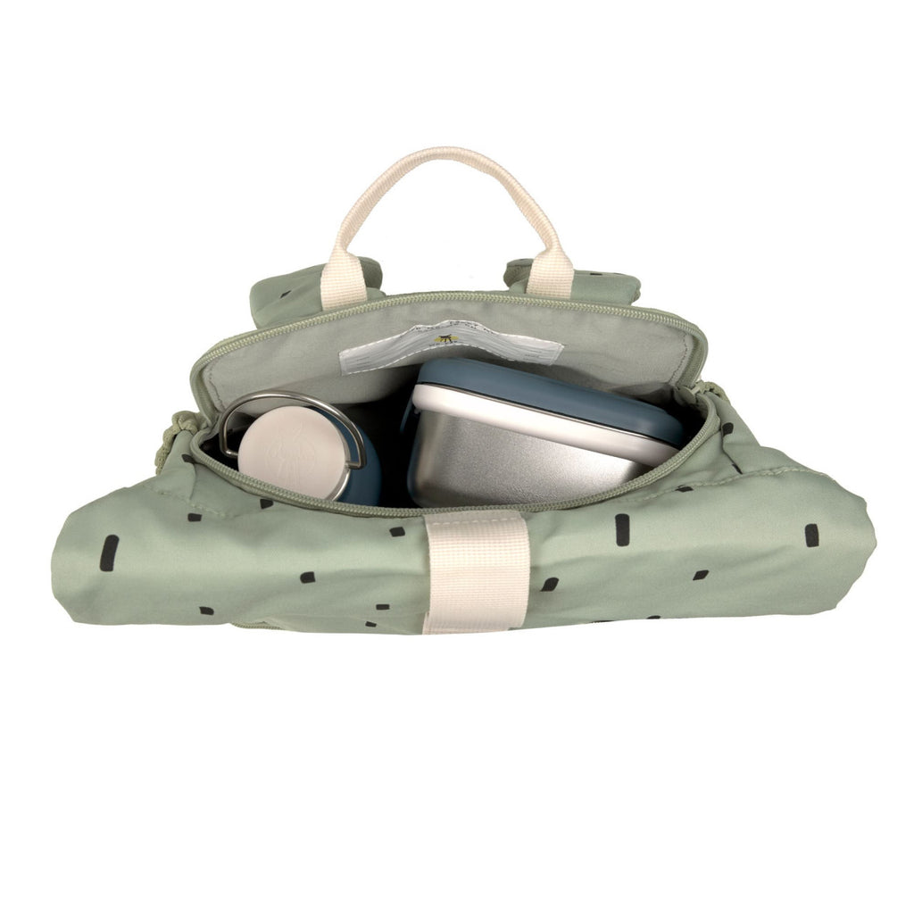 Lassig Mini Rolltop Backpack - Happy Prints light olive