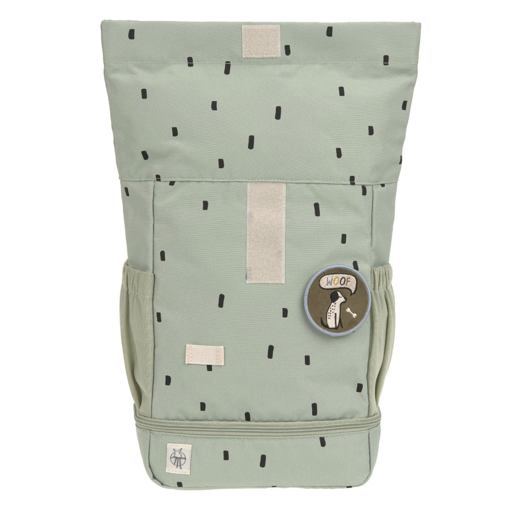 Lassig Mini Rolltop Backpack - Happy Prints light olive