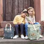 Lassig Mini Rolltop Backpack - Happy Prints light olive