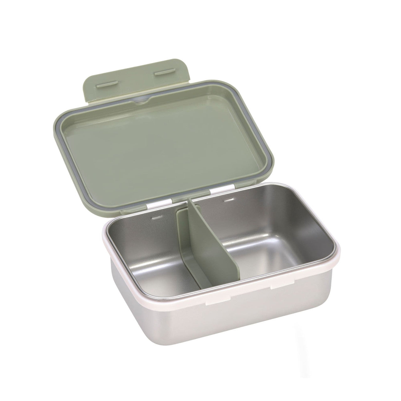 Lassig Lunchbox Stainless Steel Happy Prints light olive