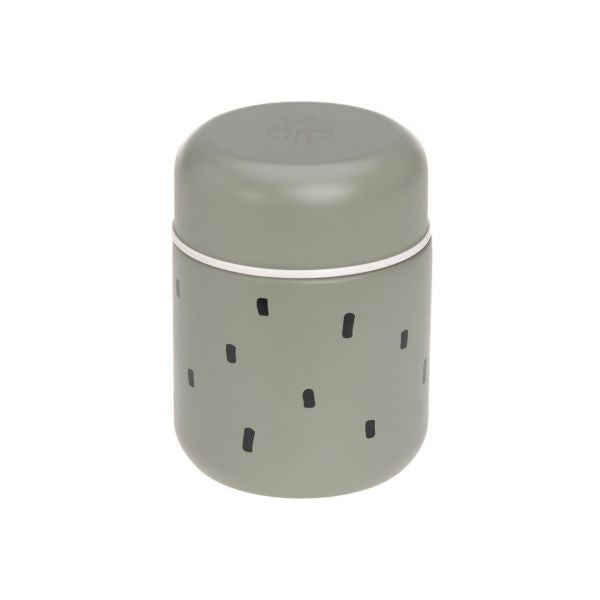 Lassig Food Jar Medium Happy Prints light olive